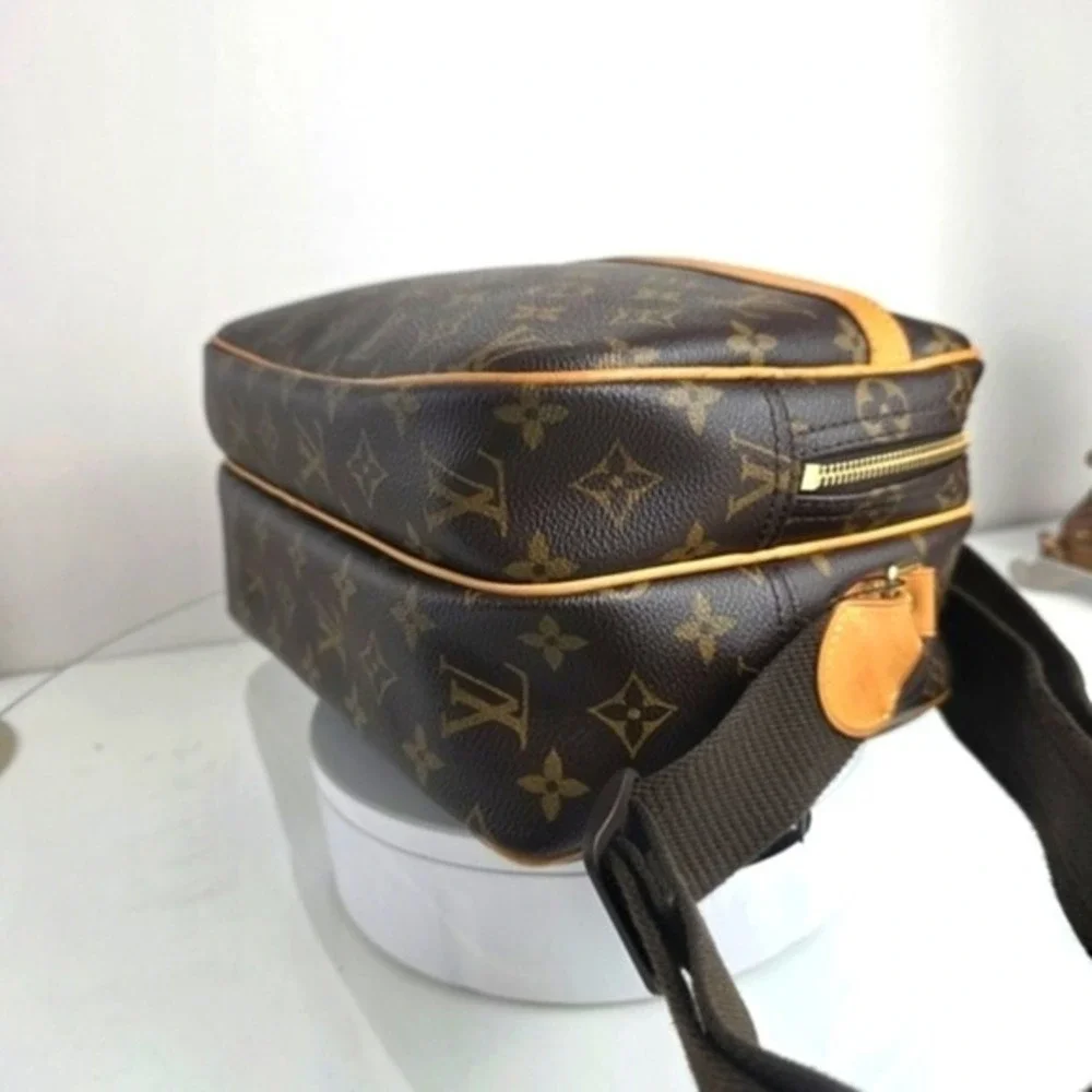 Louis Vuitton Reporter PM Monogram Shoulder Crossbody Messenger Bag Brown